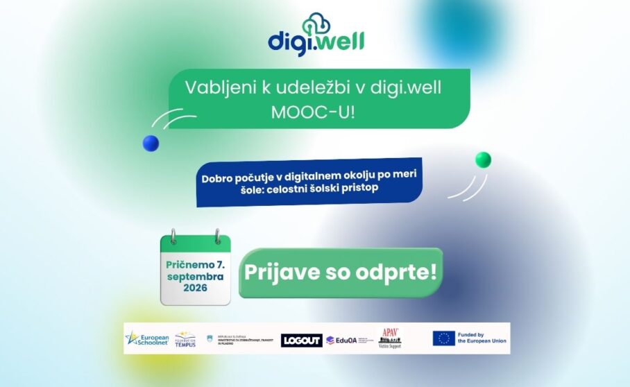 DigiWell naslovna slika za MOOC: Prijave so odprte