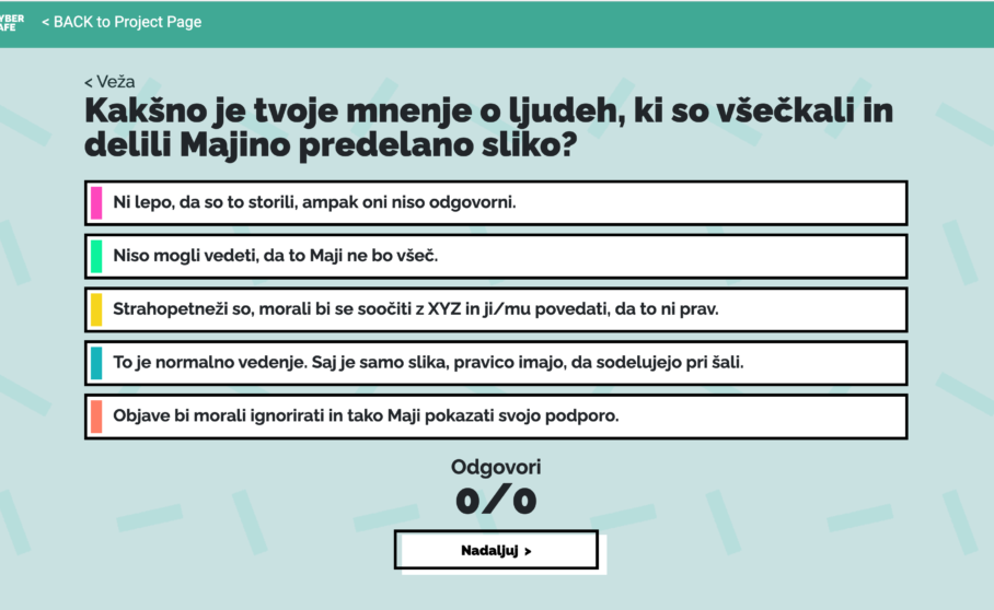 Primer vprašalnika iz spletnega tečaja