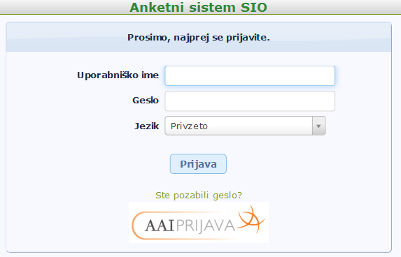 Anketni sistem SIO