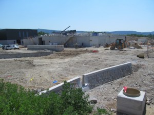 Gradbišče čistilne naprave med Vrtojbo in Mirnom