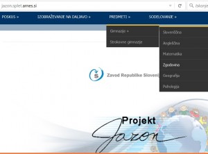 Jazonova vstopna spletna stran