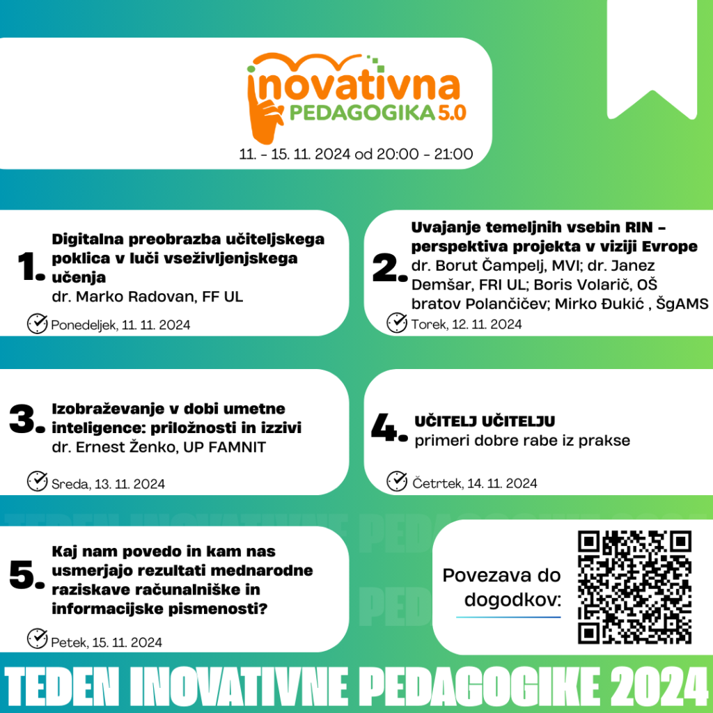 6. Teden inovativne pedagogike