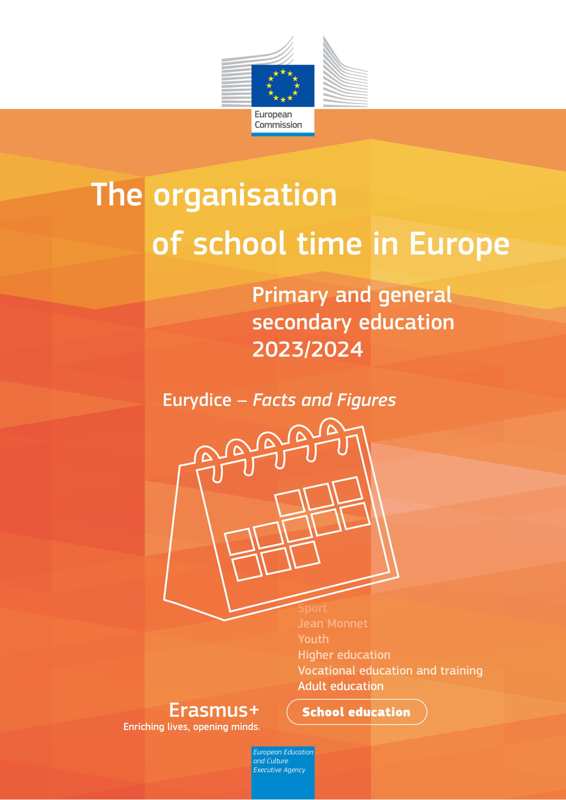 naslovnica The organisation of school time in Europe