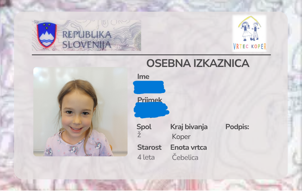 Osebna izkaznica brez imena